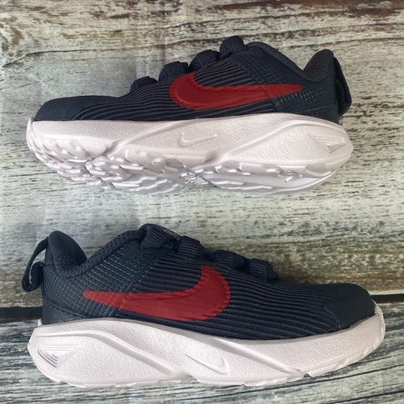 Nike Star Runner 4 NN Toddler Shoes Black/Red Size 6C - Picture 9 of 11